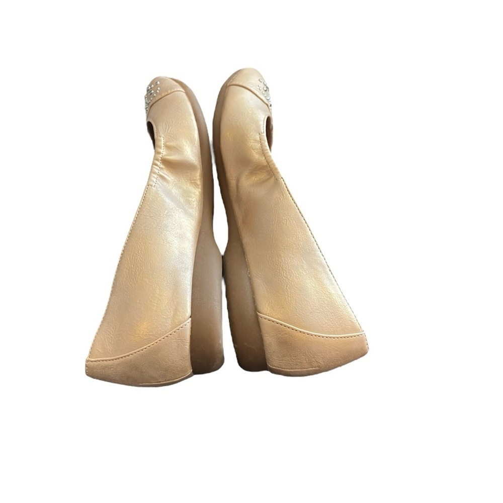 Naturalizer N5 Comfort Shoes Ballet Flats Cream Decorated Toe Sparkling 7 - Picture 8 of 10